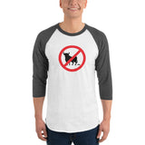 "No Bullshit" 3/4 sleeve raglan t-shirt