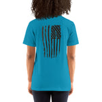 "Bold Stripes Flag" Short-Sleeve Unisex T-Shirt