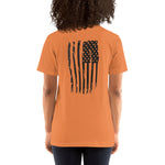 "Bold Stripes Flag" Short-Sleeve Unisex T-Shirt