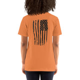 "Bold Stripes Flag" Short-Sleeve Unisex T-Shirt