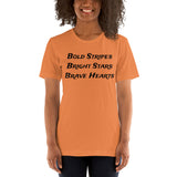 "Bold Stripes Flag" Short-Sleeve Unisex T-Shirt