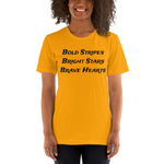 "Bold Stripes Flag" Short-Sleeve Unisex T-Shirt