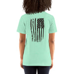 "Bold Stripes Flag" Short-Sleeve Unisex T-Shirt