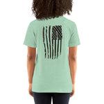 "Bold Stripes Flag" Short-Sleeve Unisex T-Shirt