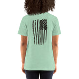 "Bold Stripes Flag" Short-Sleeve Unisex T-Shirt