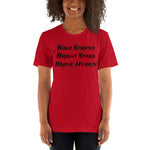 "Bold Stripes Flag" Short-Sleeve Unisex T-Shirt