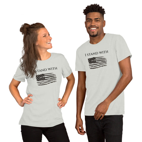 "I stand with" Short-sleeve unisex t-shirt